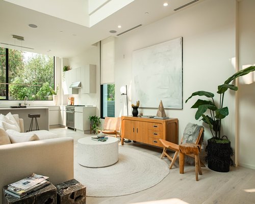 Living room with natural light and plants